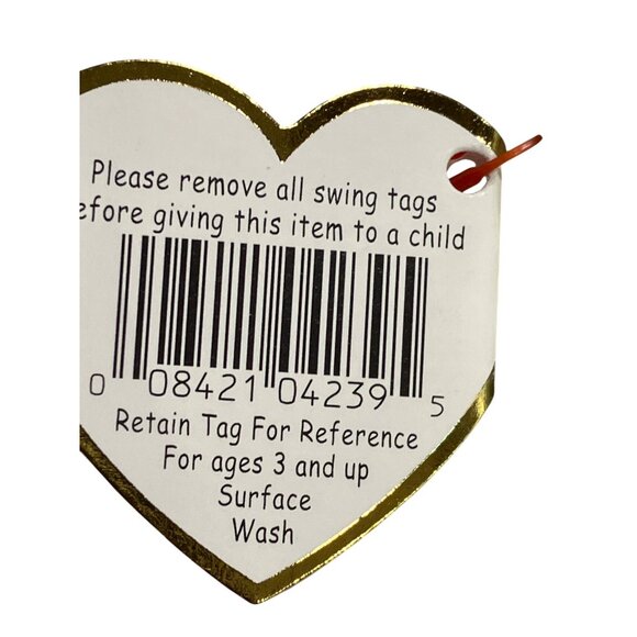 Ty Beanie Baby Neon Seahorse Plush Toy 1999 Pastel Collectible Stuffed Animal - Picture 11 of 12